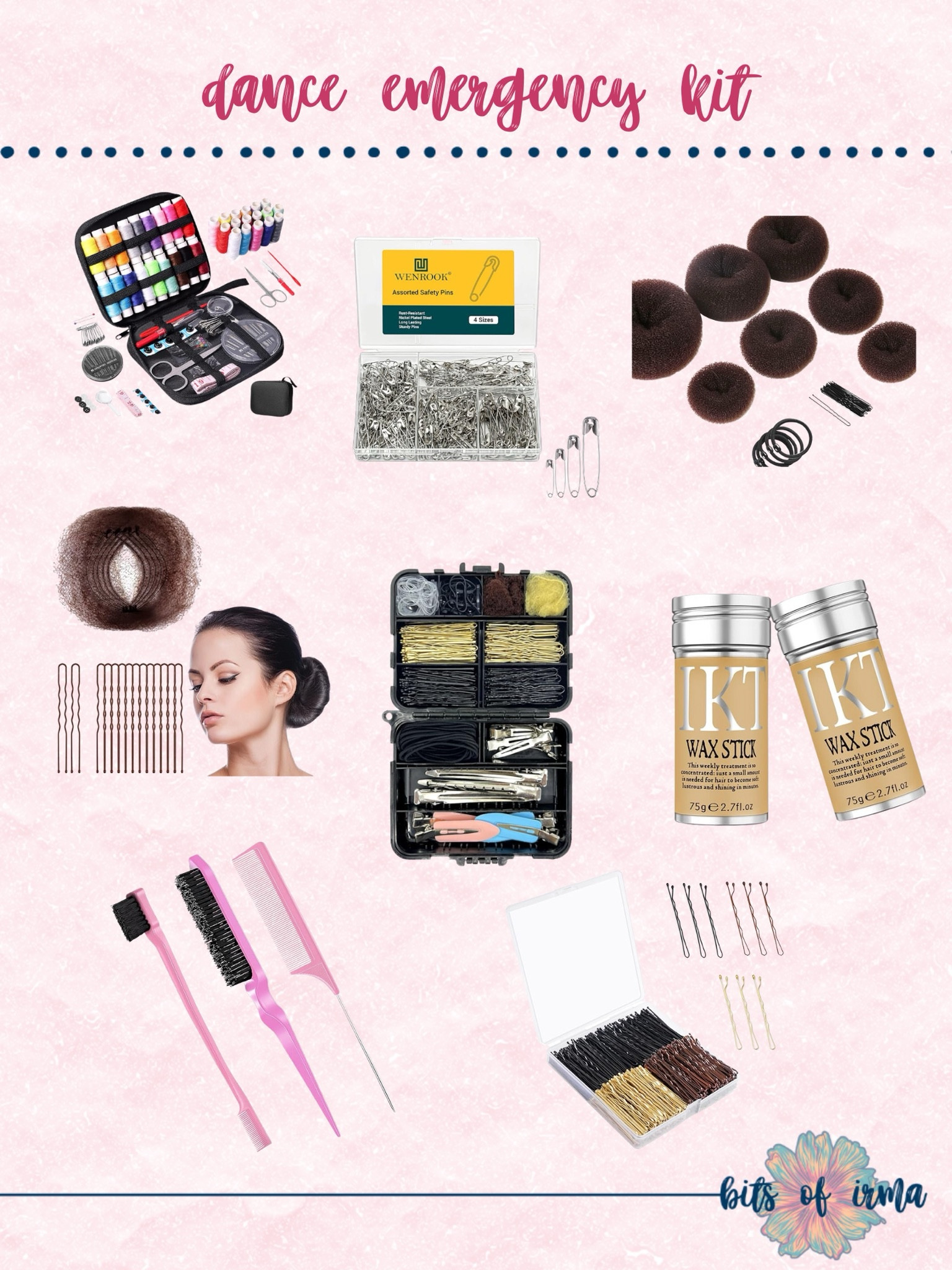 Dance Emergency Kit 

Dance Competition essentials | Dance gear | Dance Finds | Dance Bag | Dance Shirt  |  Costume Bags Garment Bag 40 Inch for Dance Competitions| Dance Gifts |  Dance Stuff |  Cosmetology Kit Bobby Pins for Women Girls | 160Pcs Hair Accessories Kit with Storage Box for Dance Ballet Cheerleading | Donut Buns for Hair | Hair nets for Buns | Dance Recital Must Haves | Safety pin | Bobby pins | dance mom | 


#LTKfamily #LTKkids #LTKtravel