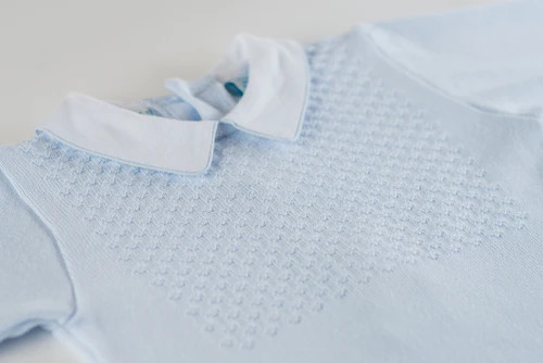 Boys Pique Collar Diamond Knit Longall & Hat | Feltman Brothers