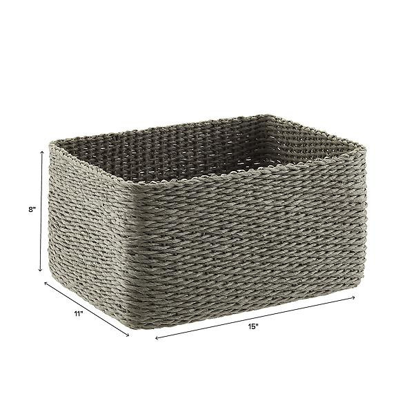 Woven Paper Bins | The Container Store