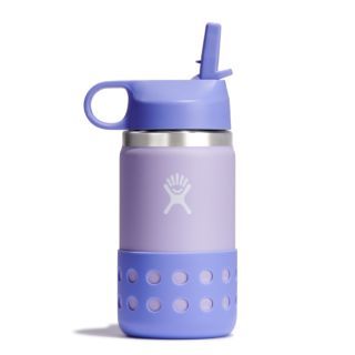 12 oz Kids Wide Mouth w/ Straw Lid and Boot - Wisteria | Hydro Flask