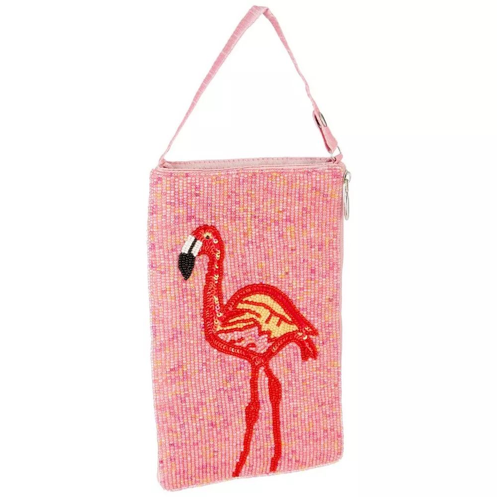 Flamingo Beaded Crossbody Handbag | Bealls