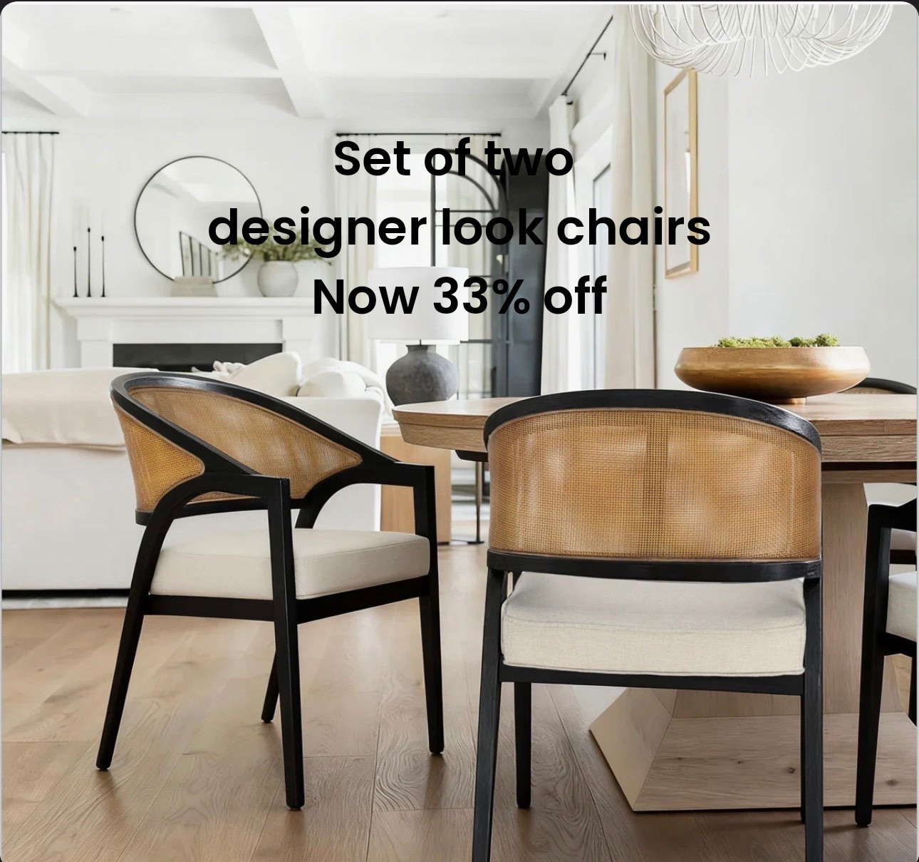 Same chair as Arhaus but get TWO for less than the price of one! @Wayfair 
Dining room chairs
Dining room table
President’s day sale


#LTKdayinmylife #LTKHome #LTKSaleAlert