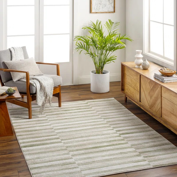 Cataline Abstract Green Area Rug | Wayfair North America