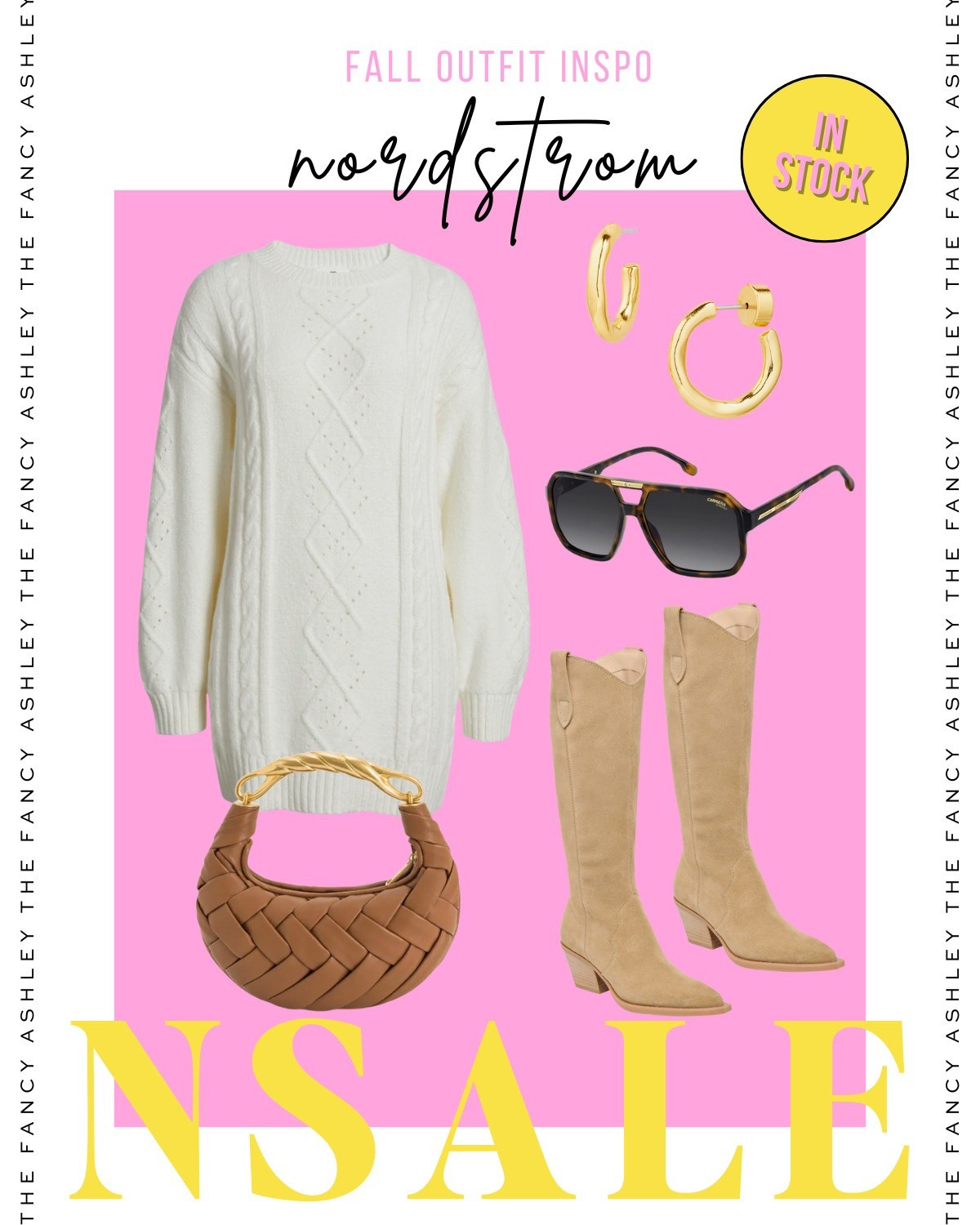 Bringing you more in-stock outfit action from the Nordstrom Anniversary Sale, and this sweater dress is perfection. It’s under $40 and totally fall-ready. I paired it with my fave western boots from the sale—so cute and added a darling bag, sunnies, and statement earrings to complete the look. It’s a classic combo and I’m obsessed. Still in stock... sale ends August 3rd!

#LTKSaleAlert #LTKStyleTip #LTKFindsUnder100