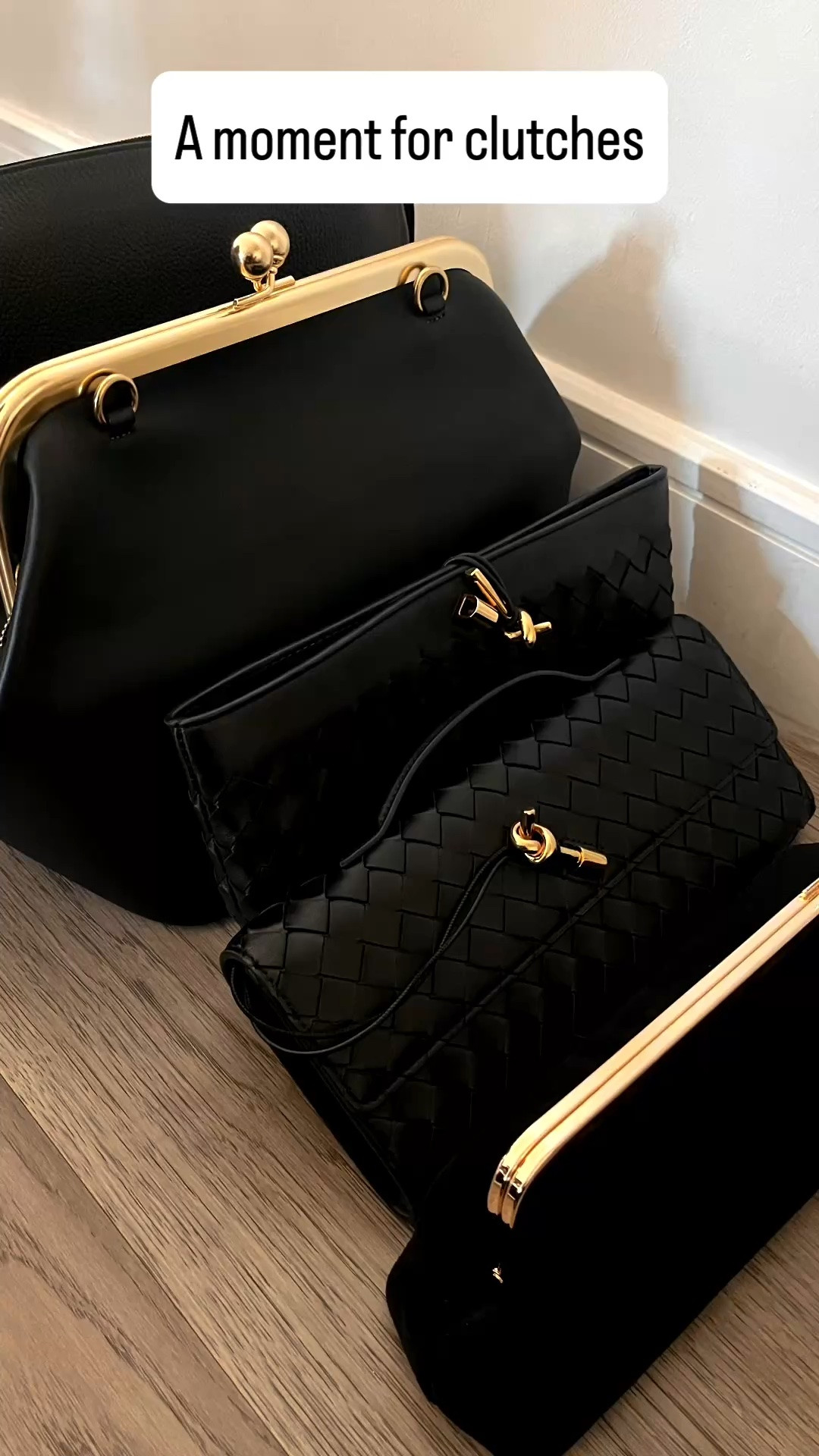 Clutches. Black clutches for all occasions.