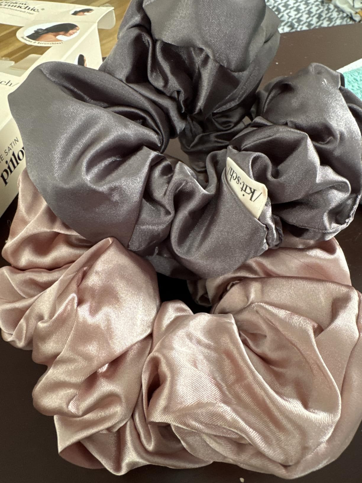 Kitsch Satin Scrunchies for Women – No Crease Hair Ties – Soft Satin Hair Scrunchies for Girl... | Amazon (US)