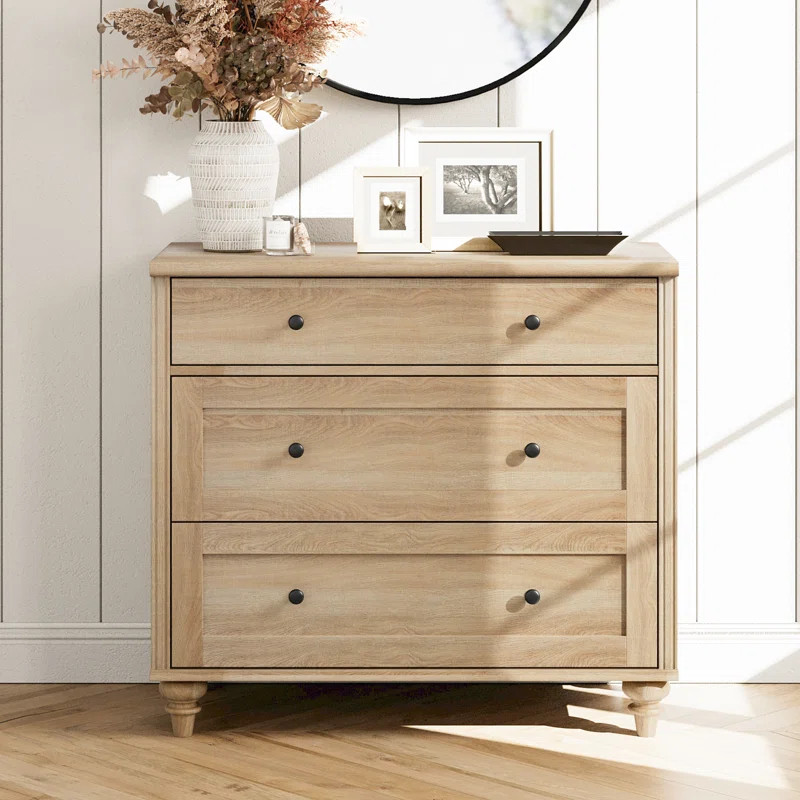 Allyssa 3 Drawer 33.9" W Dresser | Wayfair North America
