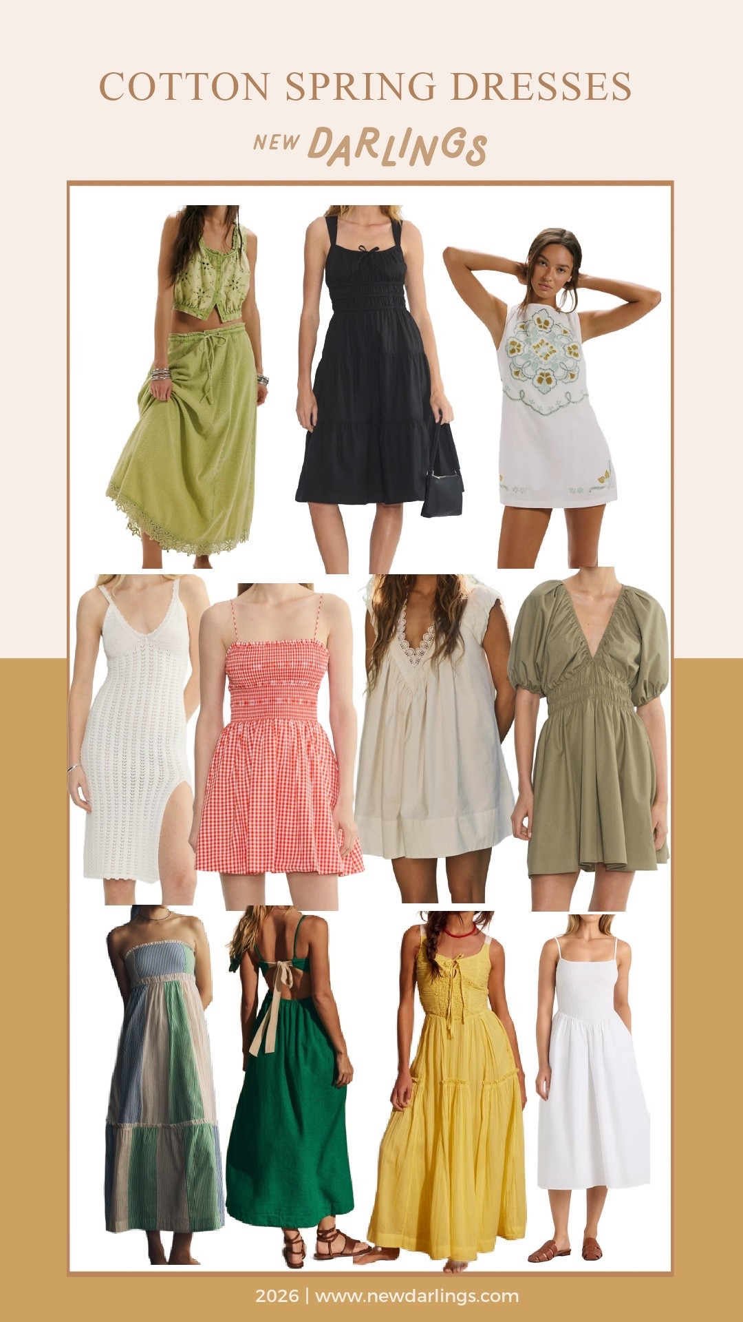 Cotton spring dresses 