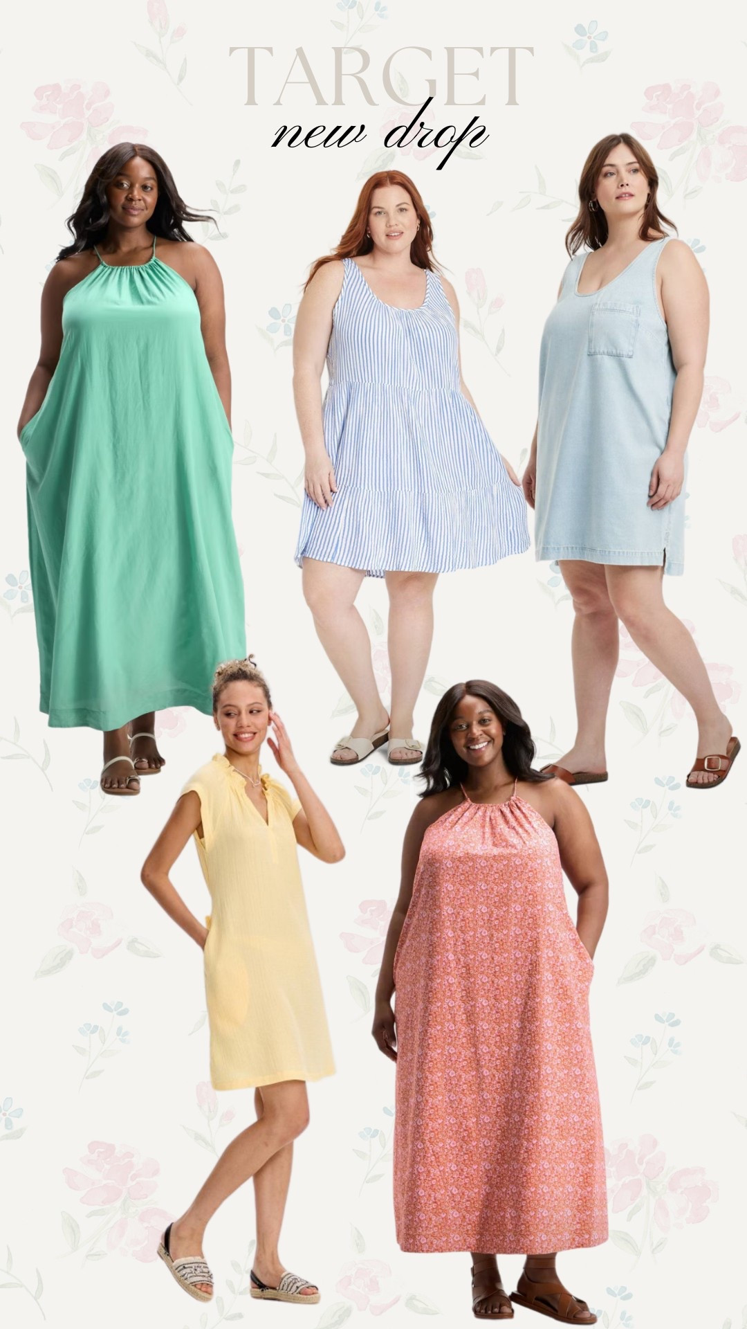 Target new arrivals for summer! Love these maxi dresses and casual dresses for perfect throw on and go. I wear a 3x in tighter fitting dresses and 2x in the more flowy dresses 

#LTKPlusSize #LTKSummerEdit #LTKFindsUnder50