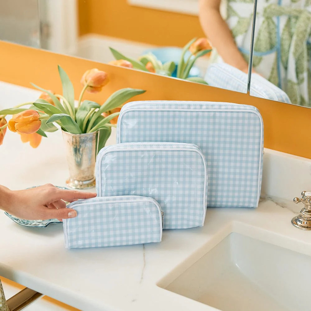 Patterned Toiletry Bag Trio (3 pieces) | Weezie Towels