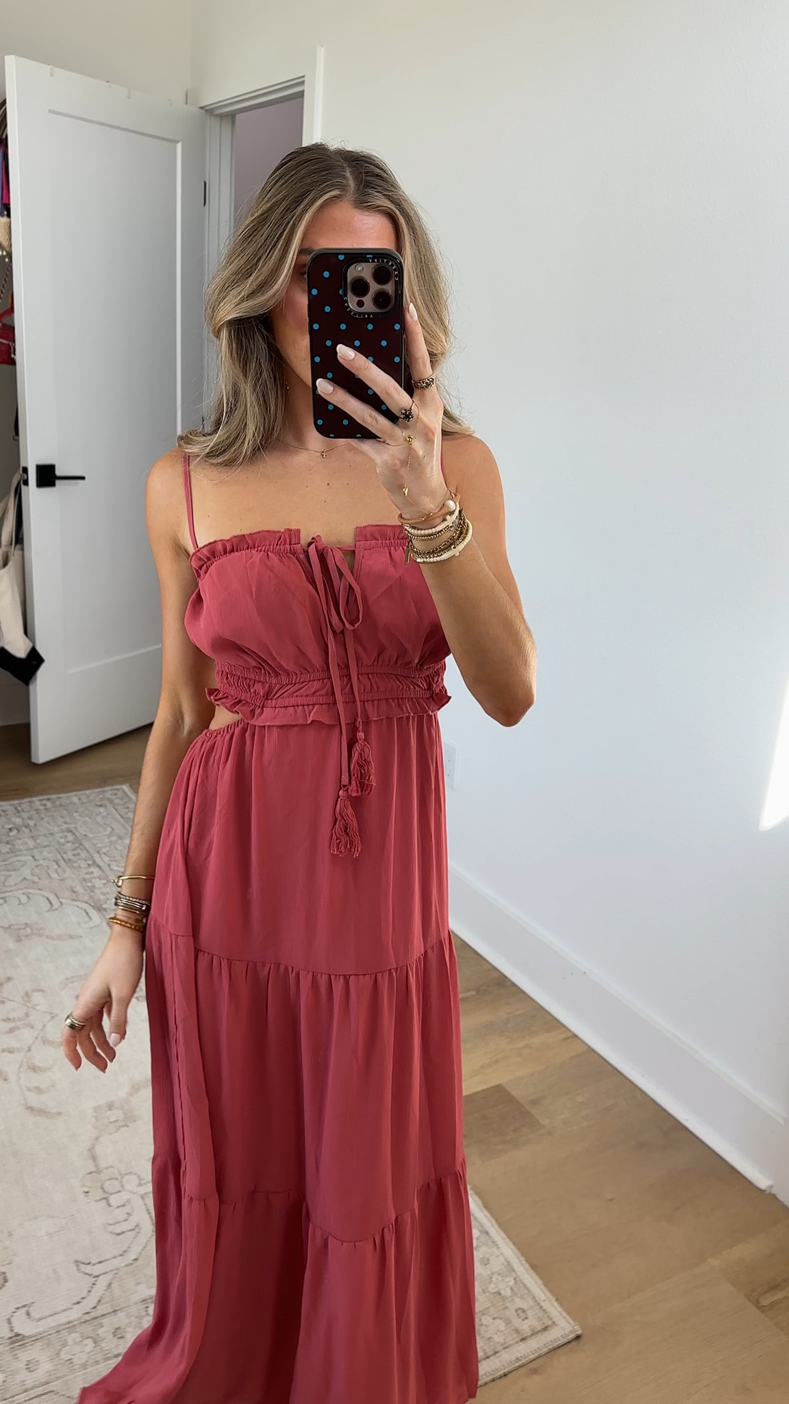 Amazon size small Fisoew Women's Spaghetti Strap Maxi Dress Summer Sleeveless Side Cut Out Dress Casual Boho Backless Flowy Long Dresses

#LTKSaleAlert #LTKootd #LTKWedding