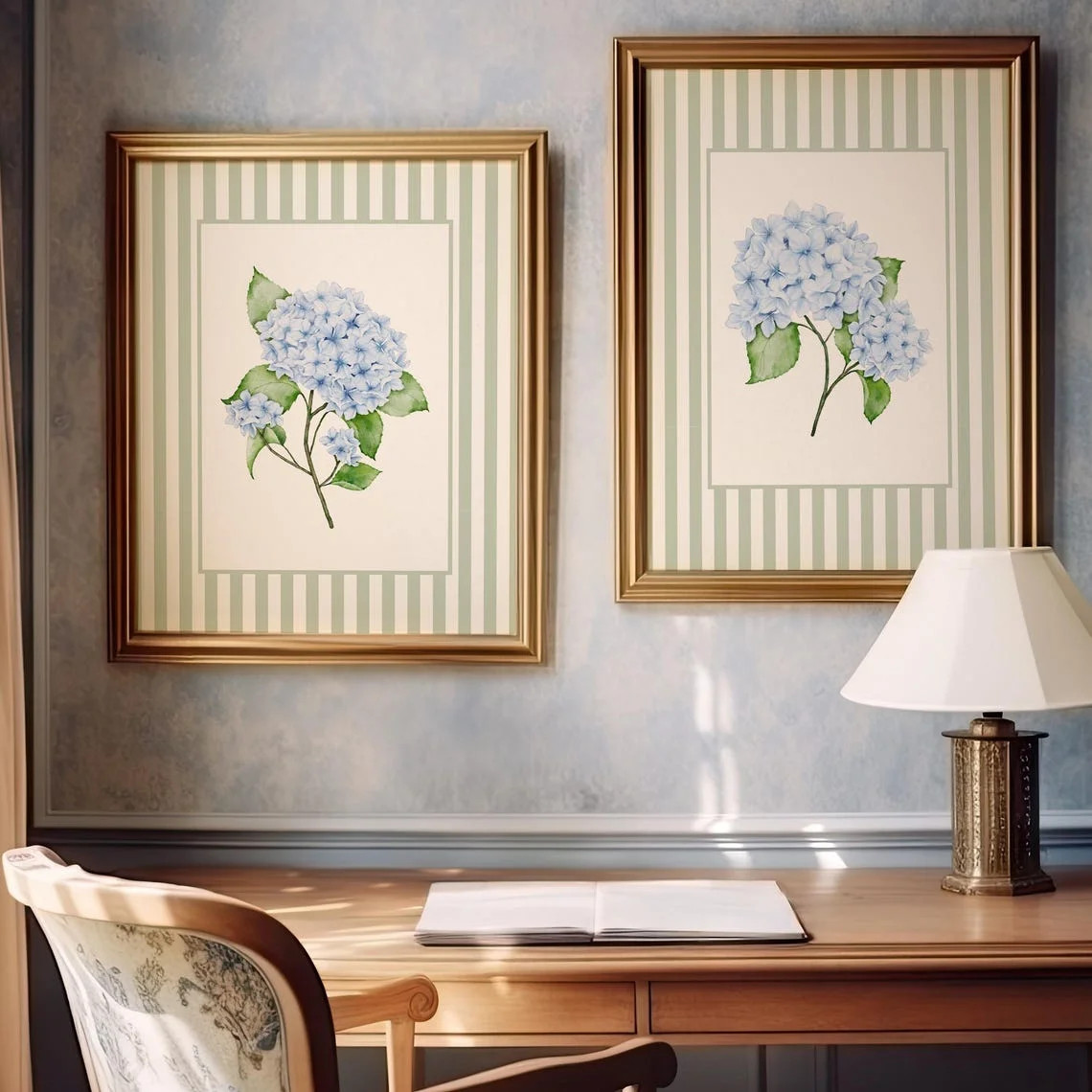 Luvia Nancy Meyers Inspired Hydrangea Set Of 2 Coastal Grandmother, French Country Cottagecore De... | Walmart (US)