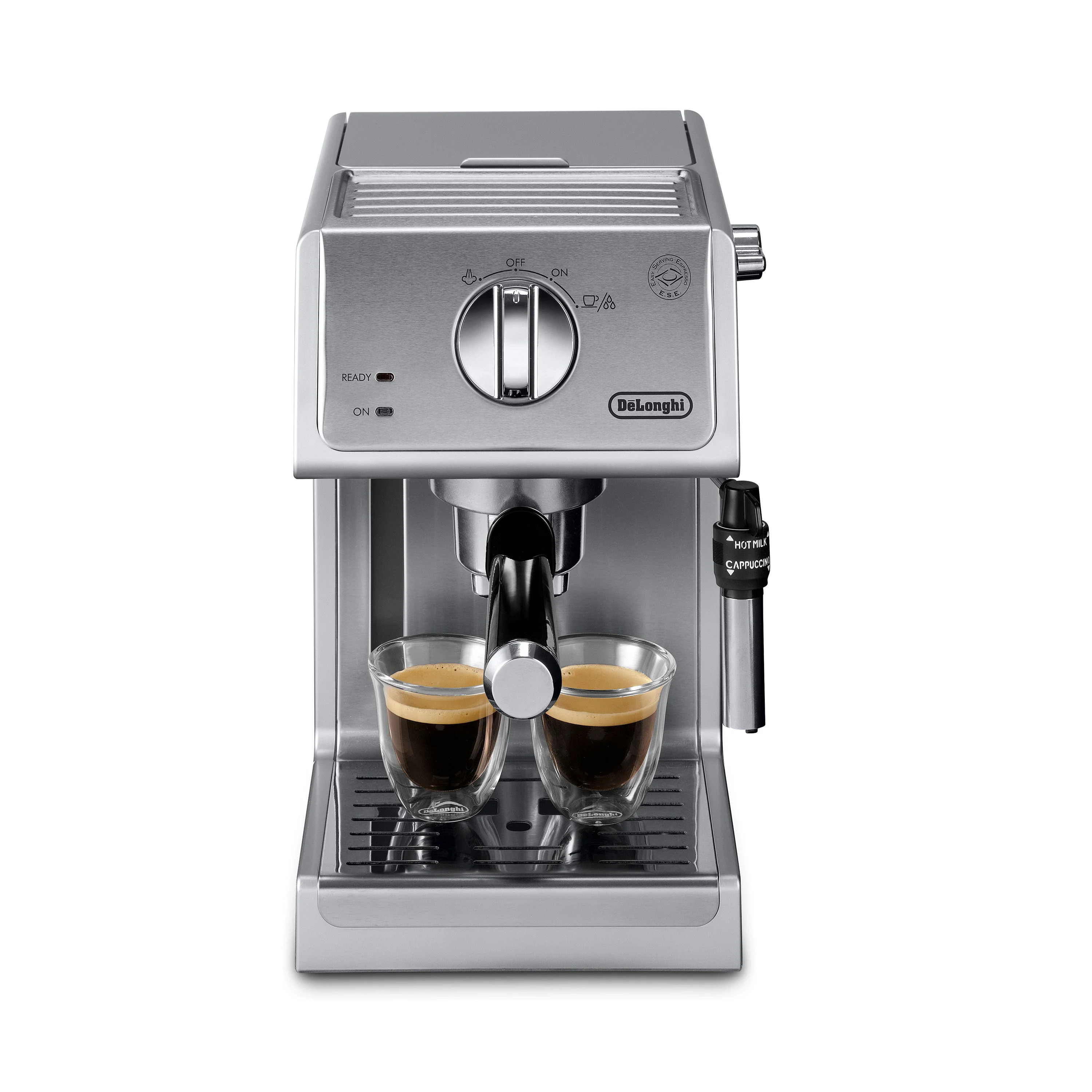 DeLonghi 15 Bar Stainless Steel Espresso and Cappuccino Machine with Premium Adjustable Frother | Walmart (US)