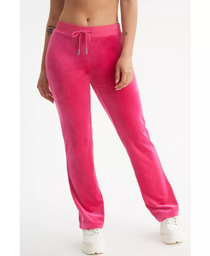 Juicy Couture Women's Og Big Bling Velour Track Pants - Macy's | Macy's