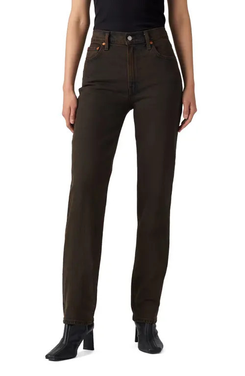 levi's Ribcage Overdye High Waist Slim Jeans in Over A Cup Srty at Nordstrom, Size 30 X 31 | Nordstrom