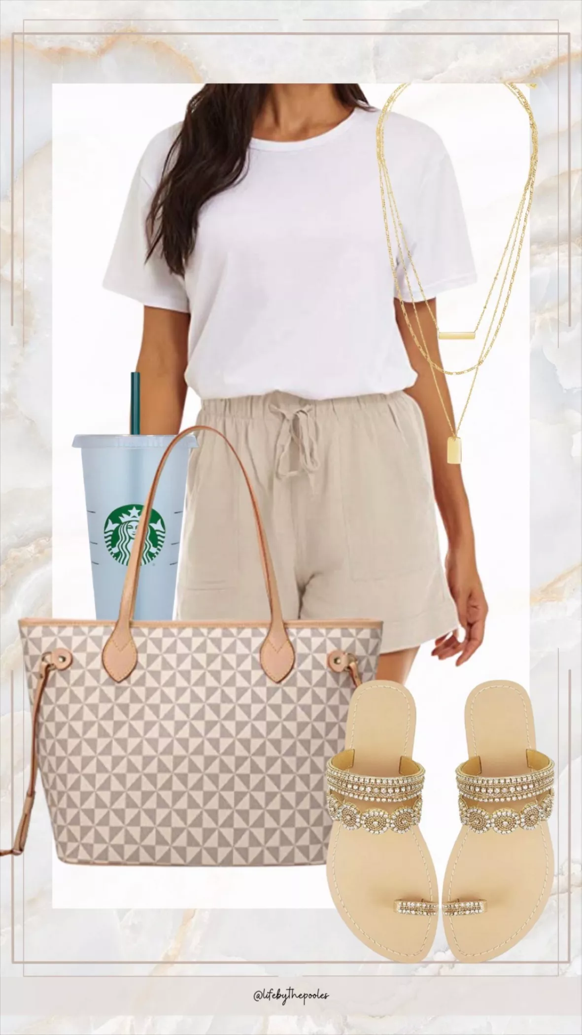 all white outfits for spring and summer, louis vuitton neverful