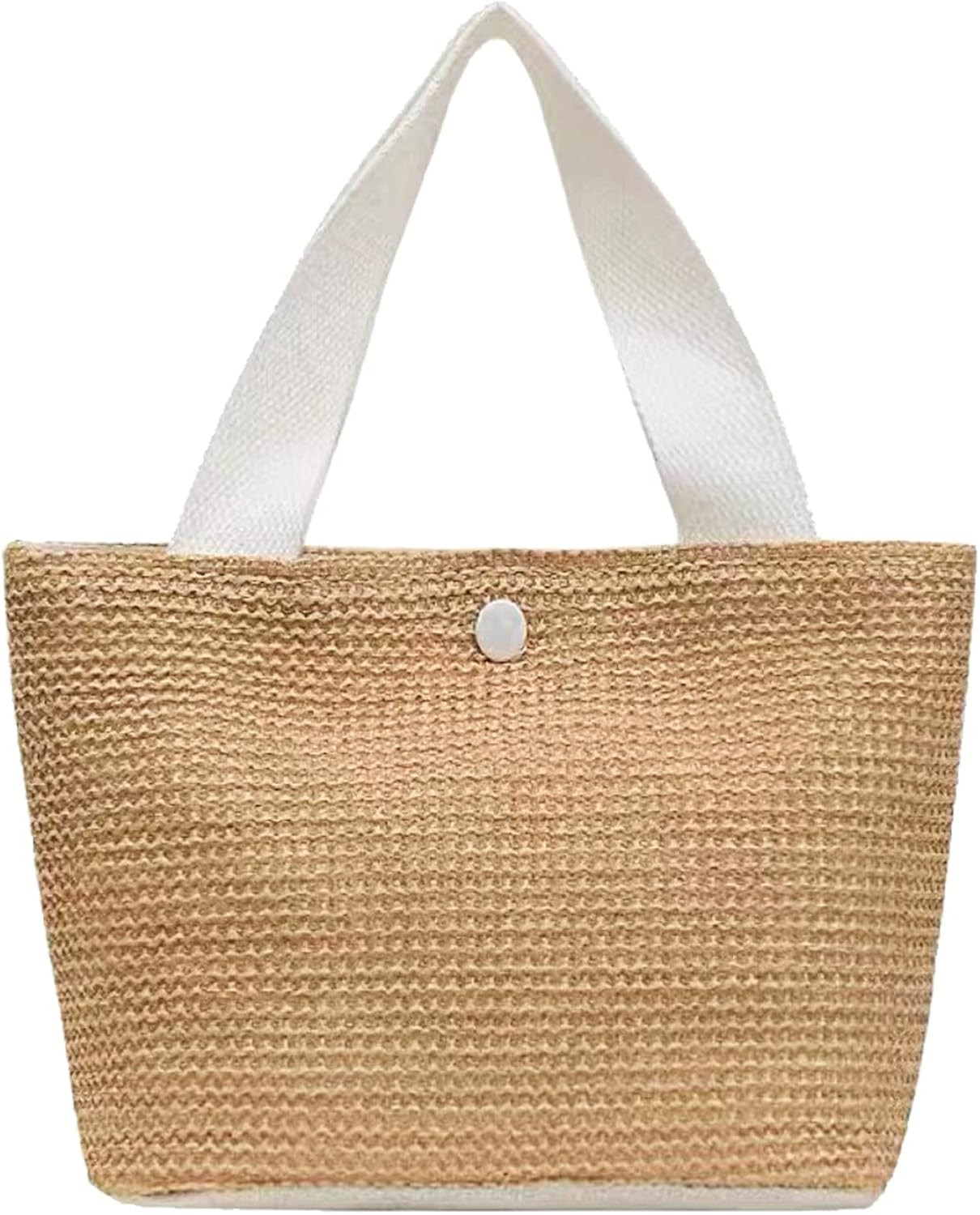 pfoosnd Straw Beach Bag,Women Hobo Summer Woven Large Handbags Straw Tote Bag with Lining Pockets... | Amazon (US)