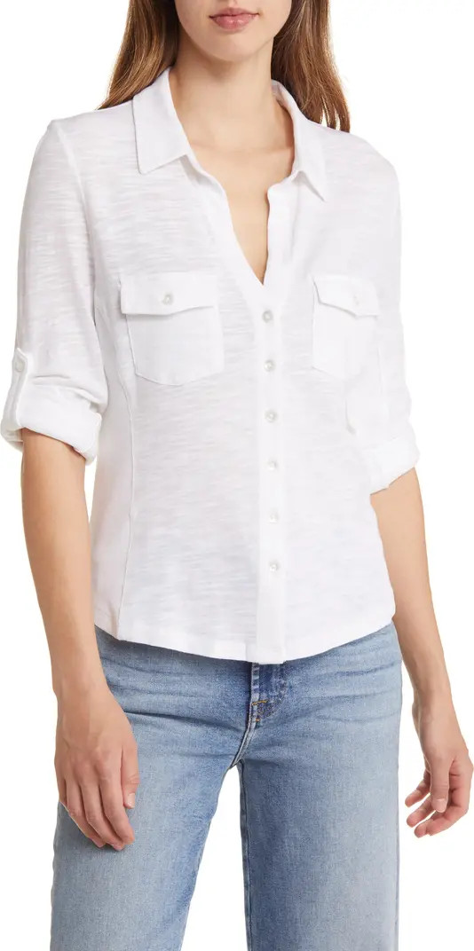 Roll Tab Knit Shirt | Nordstrom