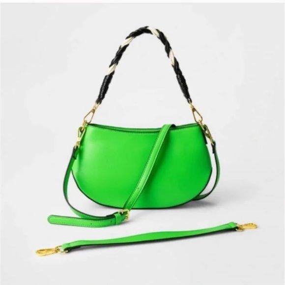 Future Collective with Kahlana
Barfield Brown Handbag with Braided
Handle green | Poshmark