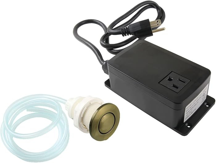 Kingston Brass KASK31AB Trimscape Single Outlet Garbage Disposal Air Switch Kit, Antique Brass | Amazon (US)