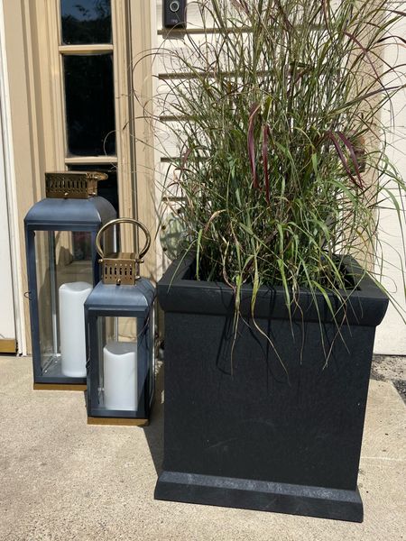 I found these awesome solar power candles for our Outdoor lanterns! They don’t melt in the sun and work, so well!Our outdoor planter looks great next to it! 

#outdoor #porch #decor 

#LTKFind #LTKhome