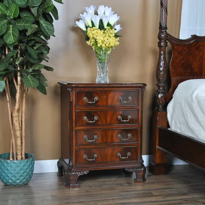 Solid Wood Nightstand in Brown | Wayfair North America