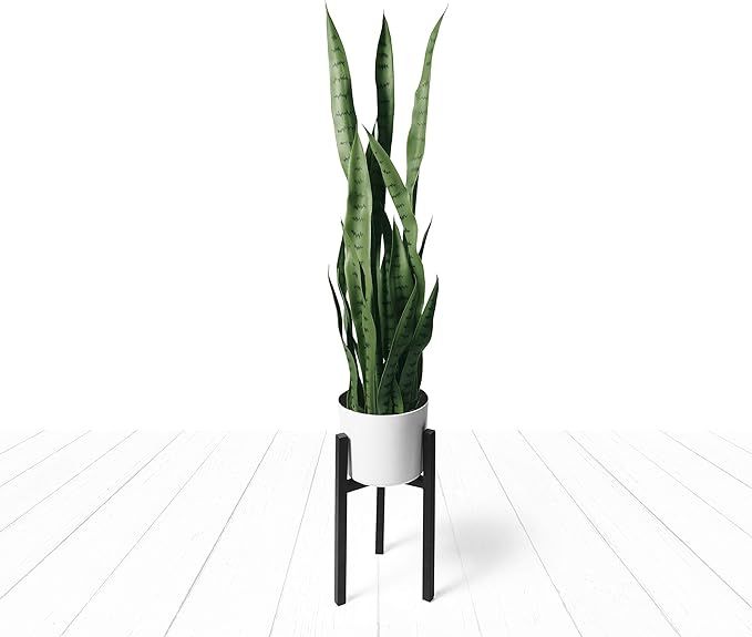 Artificial Snake Plant Fake Sansevieria Plants 38 Inch Tall 28 Faux Green Large Leaves with White... | Amazon (CA)