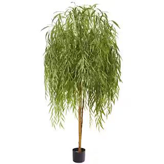 Nearly Natural 7 ft. Willow Artificial Tree 9168 - The Home Depot | The Home Depot