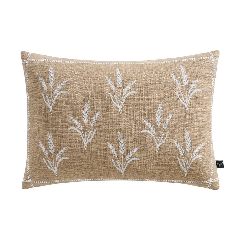 My Texas House 14" x 20" Harvest Wheat Taupe Cotton Slub Decorative Pillow | Walmart (US)