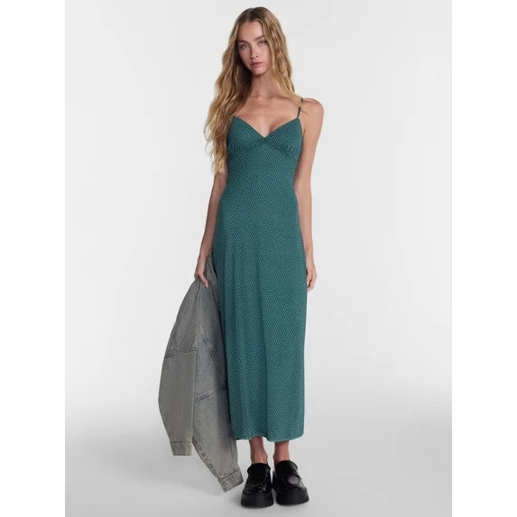 No Boundaries Triangle Mesh Maxi Dress, Women’s XXS-XXL | Walmart (US)
