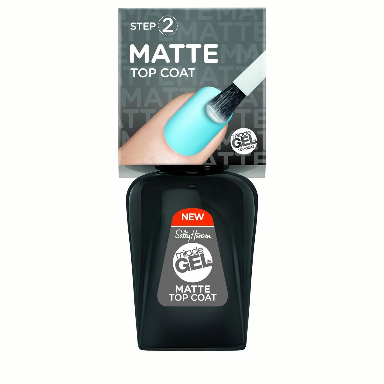 Sally Hansen At-Home Miracle Gel At-Home Nail Polish, Matte Top Coat, 0.5 ounces At-Home Gel Top ... | Walmart (US)