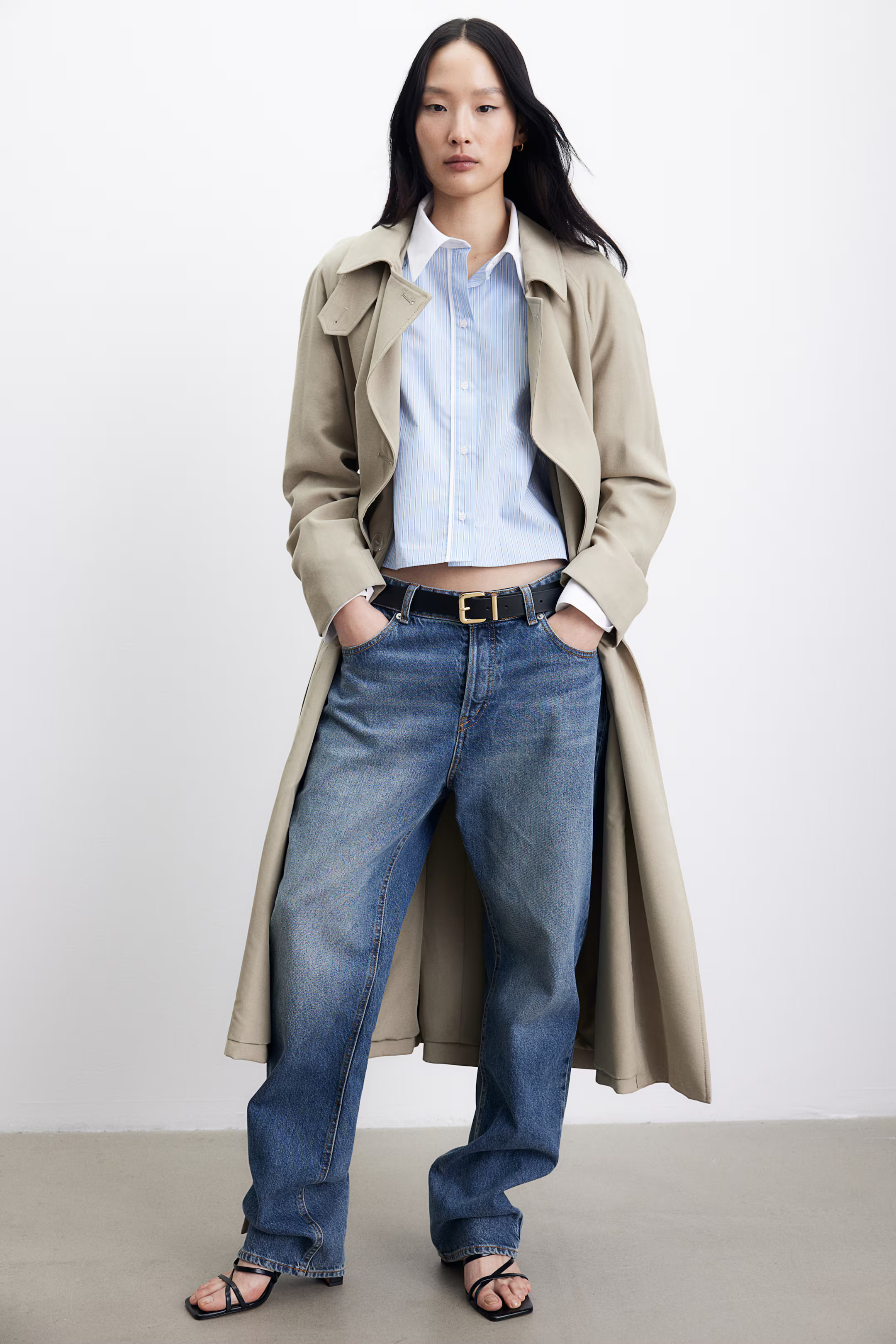 Leather belt - Black - Ladies | H&M GB | H&M (UK, MY, IN, SG, PH, TW, HK)