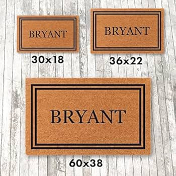 COCO MATS 'N MORE Personalized Coco Doormat - Made in USA, Vinyl Backing | Personalized Welcome M... | Amazon (US)
