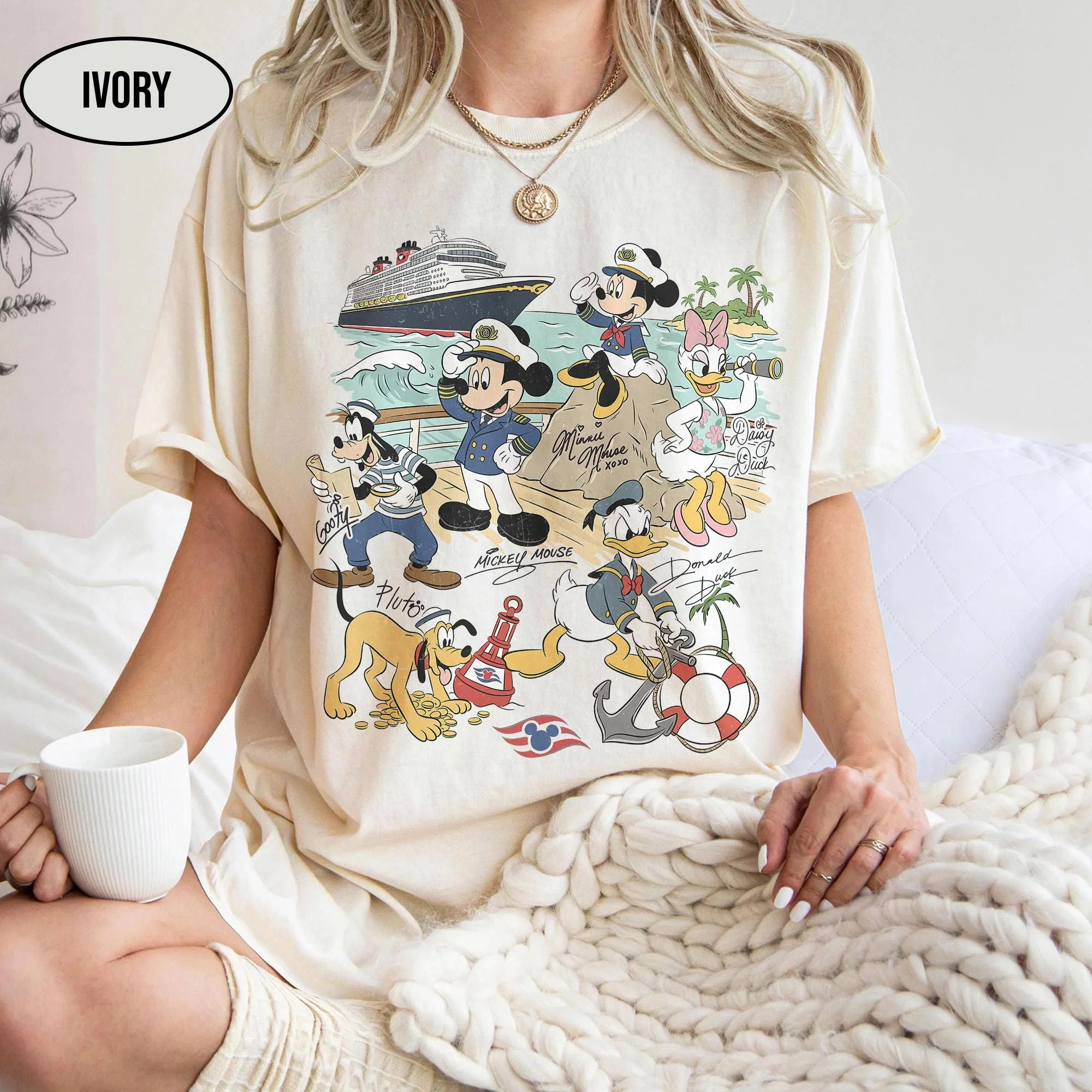 Vintage Disney Cruise Line Mickey & Friends Shirt, Mickey Pirate Crew Tee, Disney Cruise Family M... | Walmart (US)