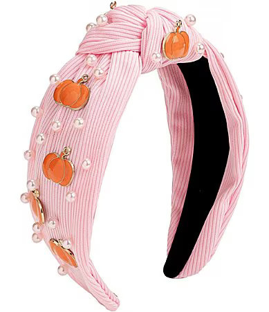 Sweet Wink Girls Coquette Pumpkin Faux-Pearl-Embellished Headband -  One Size | Dillard's