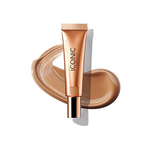 ICONIC LONDON Sheer Bronze | Lightweight Liquid Buildable Bronzer, Cruelty Free, Vegan Makeup, (Sun Kiss) 0.42 Fl oz | Amazon (US)