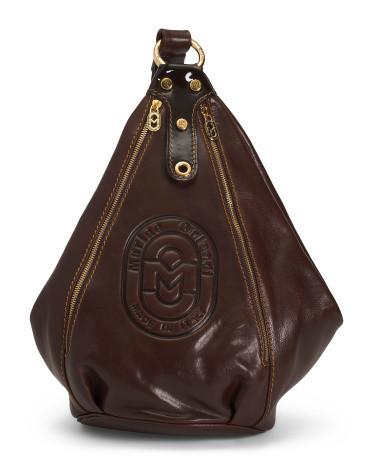 Made In Italy Calf Leather Backpack | TJ Maxx