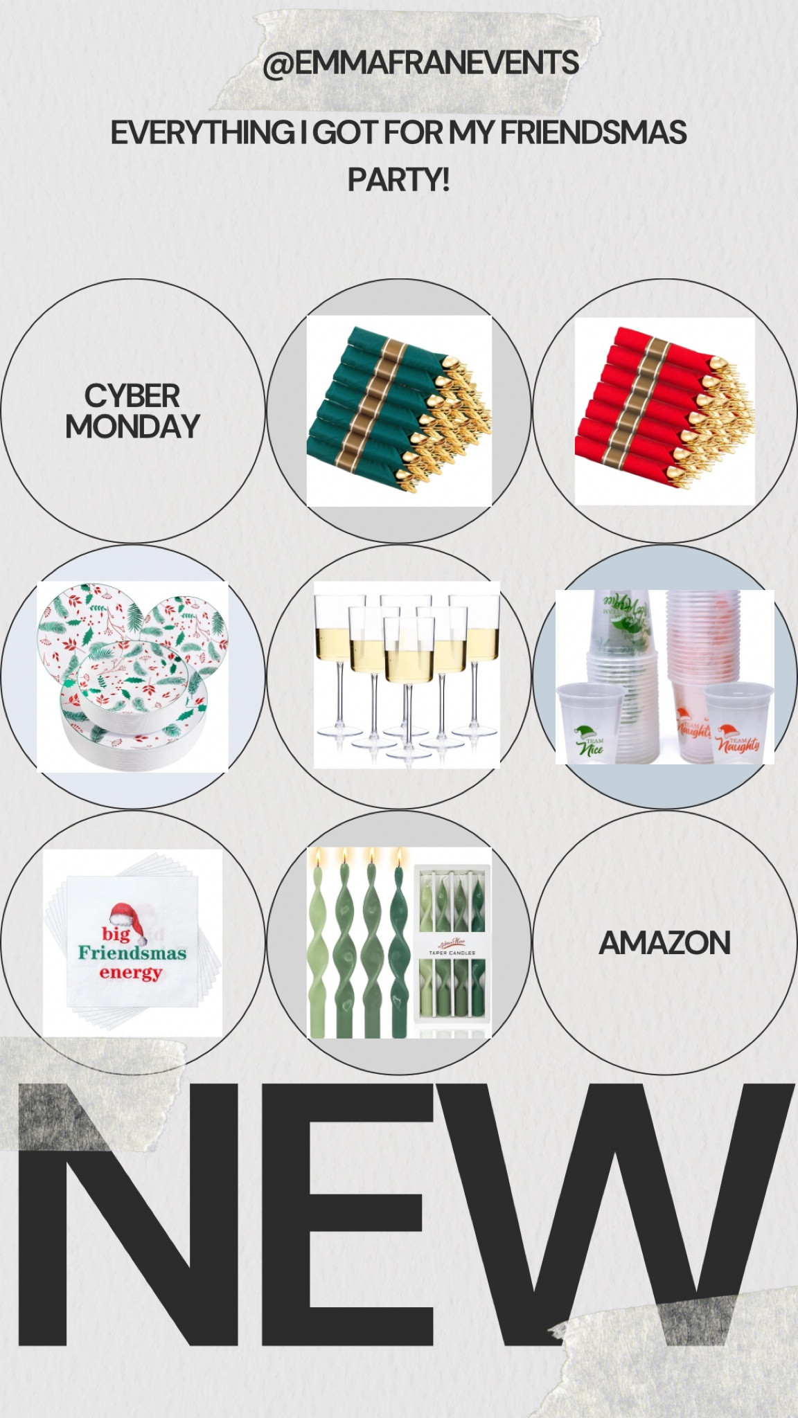 Everything I just bought for my #Friendsmas Party this #cybermonday on #amazon 🎅🏼 

#LTKCyberWeek #LTKSaleAlert #LTKParties