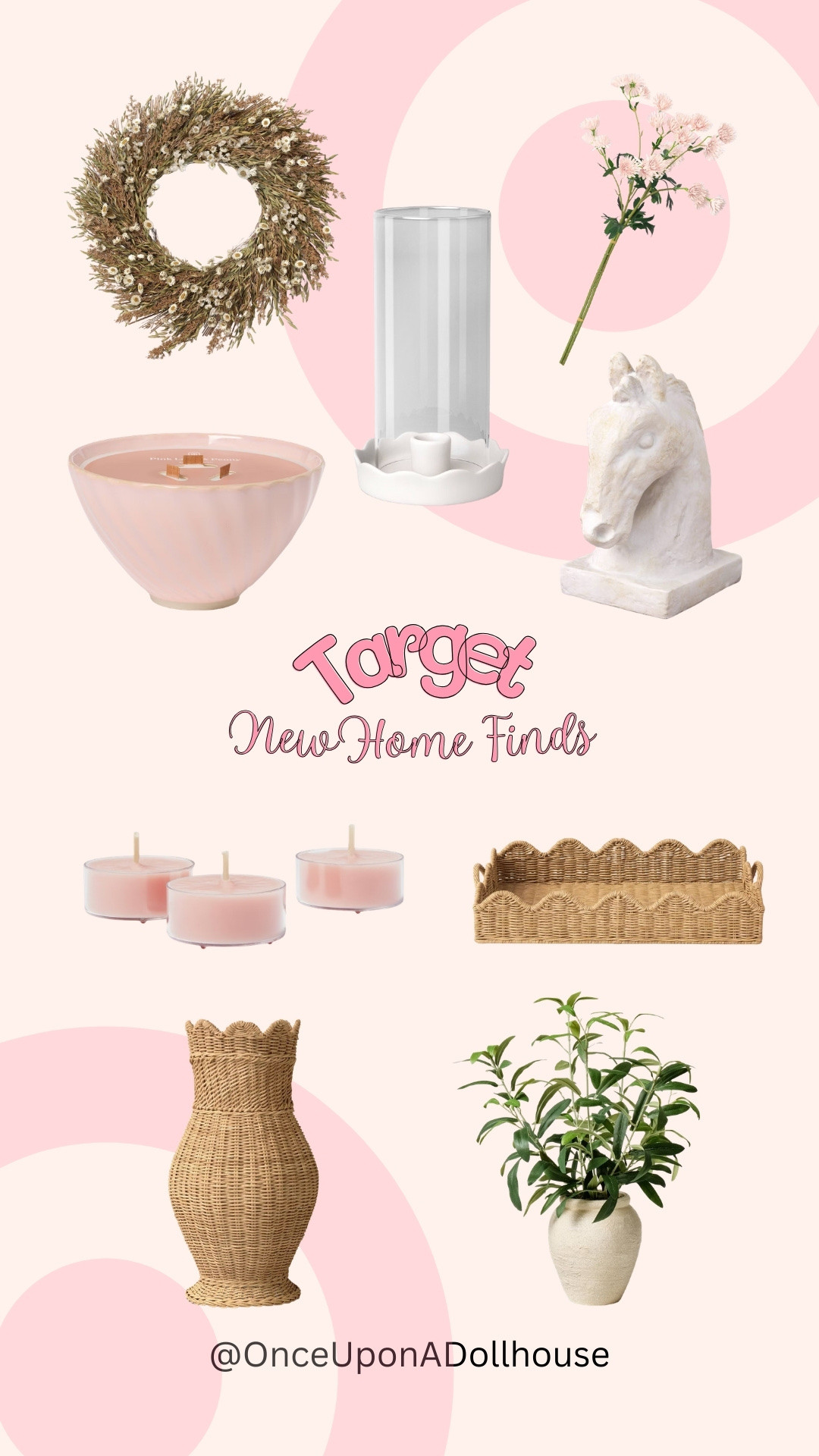 Target New Home Finds! 

Candle, tray, vase, candle holder, flower stem, wreath, leaf arrangement 

#LTKSpringSale #LTKSeasonal #LTKHome
