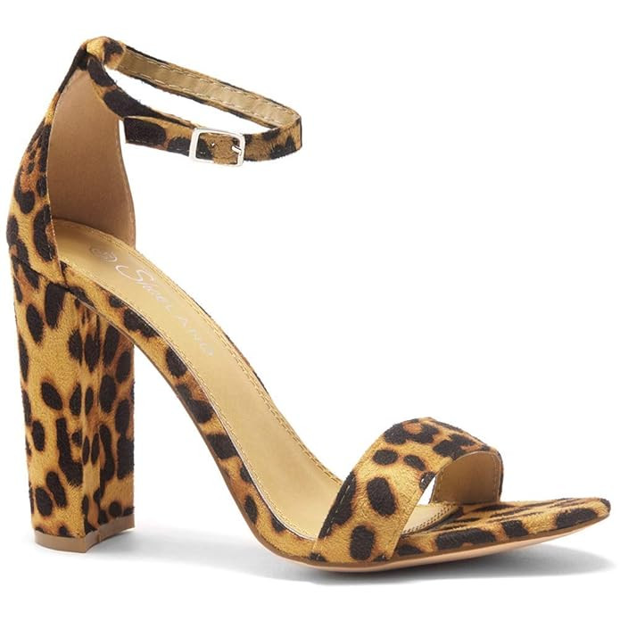 Herstyle Rosemmina Womens Open Toe Ankle Strap Chunky Block High Heel Dress Party Pump Sandals | Amazon (US)