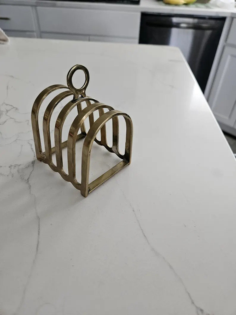 Vintage Brass Toast Letter Mail Napkin Holder - Etsy | Etsy (Global)