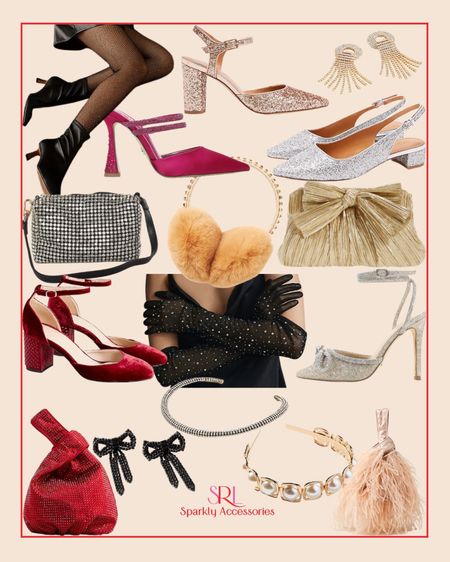 sparkly accessories and shoes for the Holidays! 

#LTKcurves #LTKHoliday #LTKshoecrush