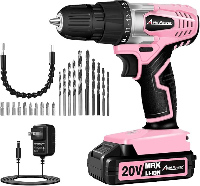 AVID POWER 20V MAX Lithium lon Cordless Drill Set, Power Drill Kit with Battery and Charger, 3/8-... | Amazon (US)