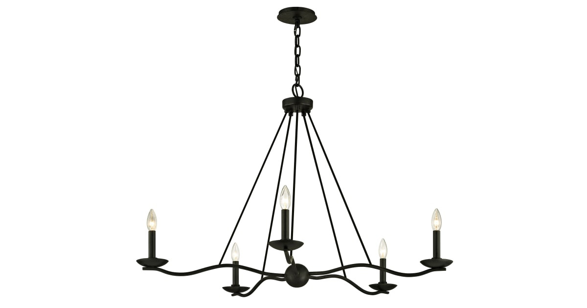 Troy Lighting F6305 Sawyer 5 Light 40" Wide | Build.com | Build.com, Inc.