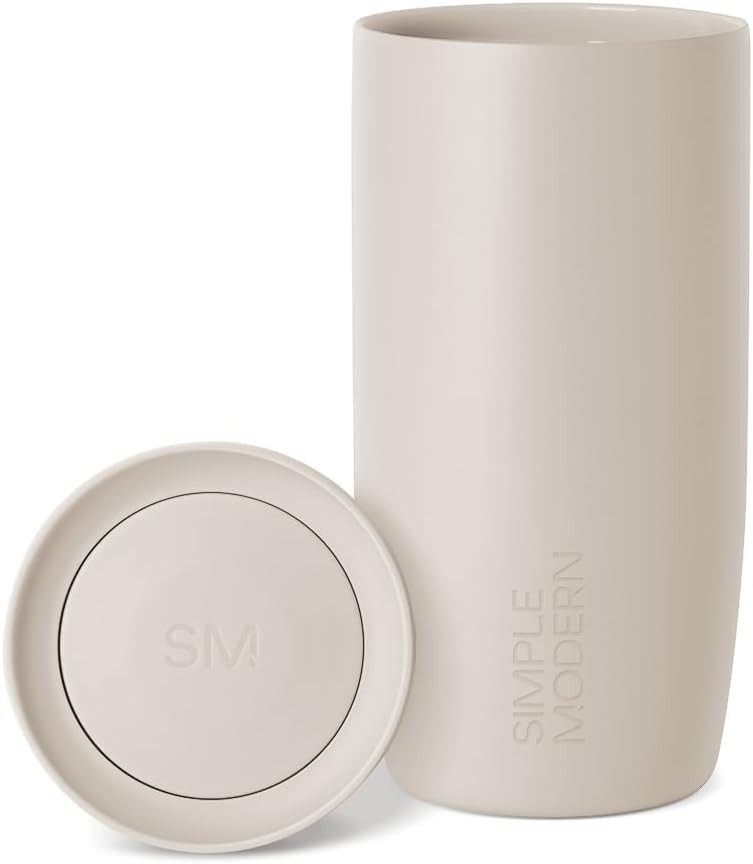 Simple Modern Travel Coffee Mug Tumbler with 360° Lid | Ceramic-Lined Insulated Stainless Steel ... | Amazon (US)