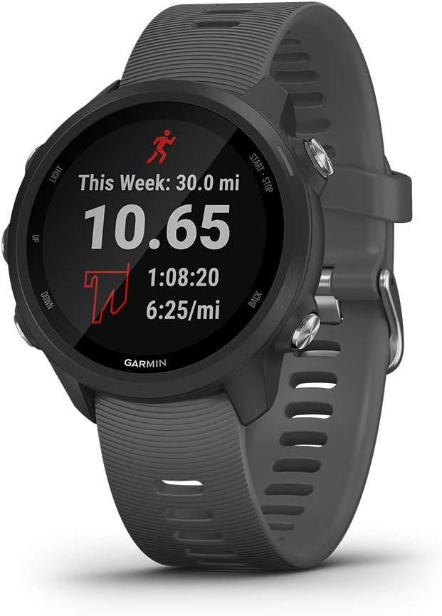 Garmin Forerunner 245, GPS Running Smartwatch with Advanced Dynamics, Slate Gray | Amazon (US)