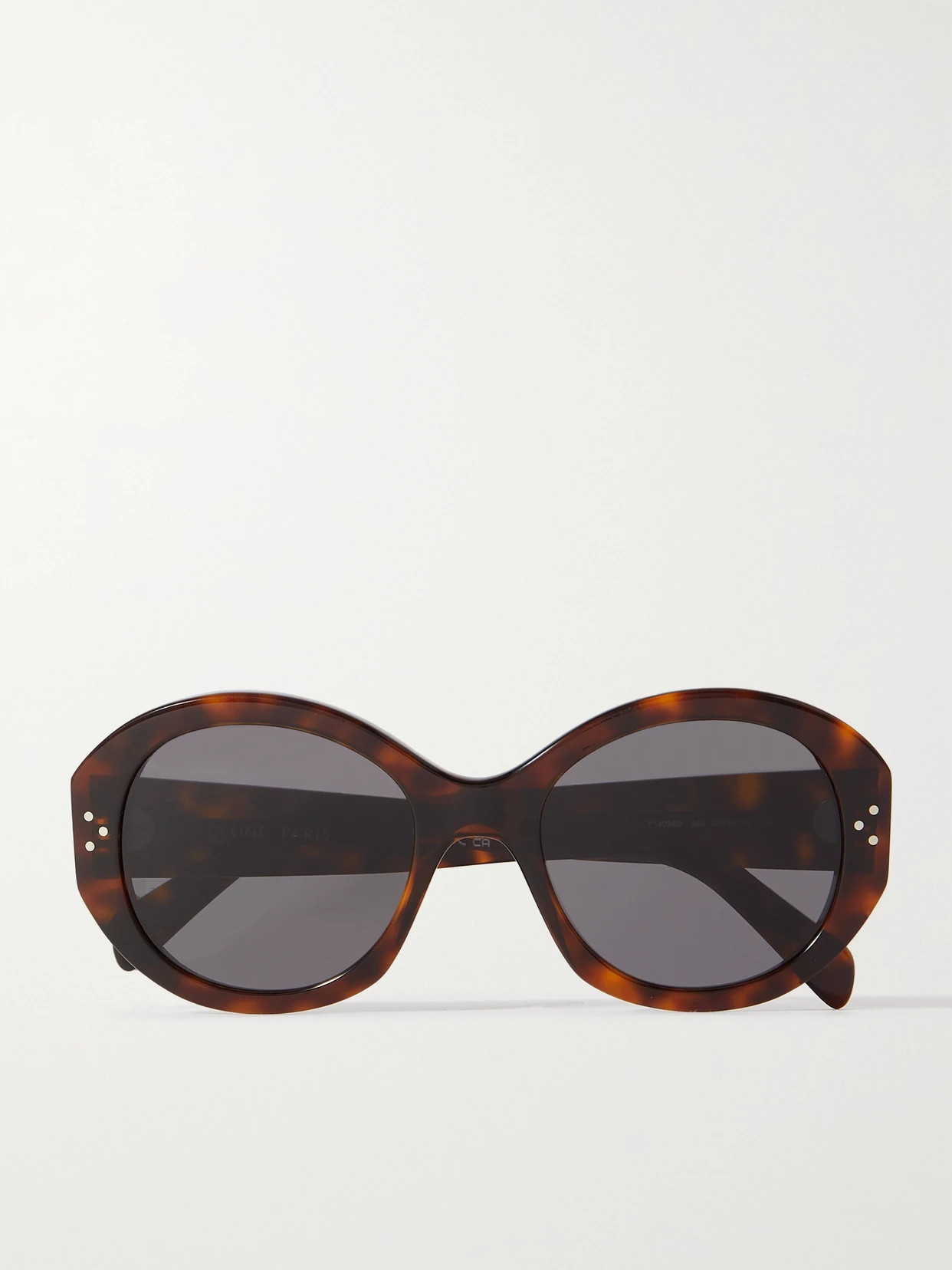 CELINE Eyewear - Oversized Round-frame Tortoiseshell Acetate Sunglasses - One size | NET-A-PORTER (US)