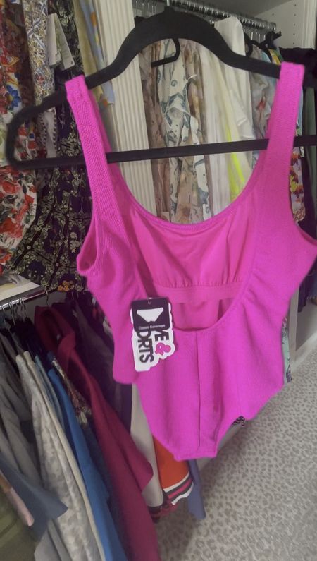 I love this magenta pink one piece swimsuit! Fits like a glove .. I bought a size medium. It has thin cups but is supportive and the fabric is very flattering. Only $32. Also comes in black. Sizes XS-2XL
One piece swimsuit 
Pink swimsuit
Walmart swimwear
Love & sports 

#LTKswim #LTKcurves #LTKunder50