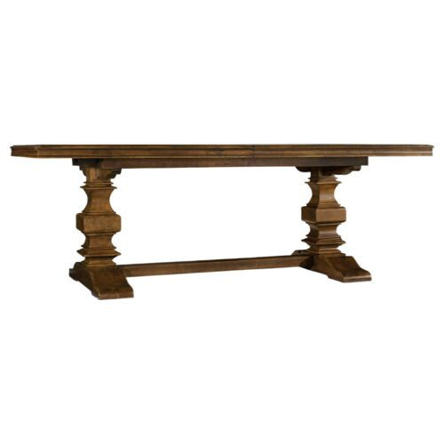 Archivist Extension Trestle Table - Dark Wood - Hooker Furniture - Brown | One Kings Lane