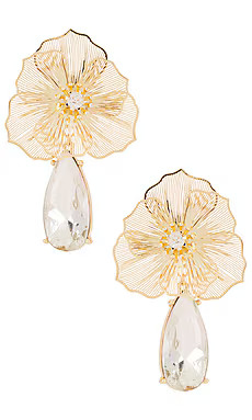 8 Other Reasons Iris Floral Earrings in Gold from Revolve.com | Revolve Clothing (Global)